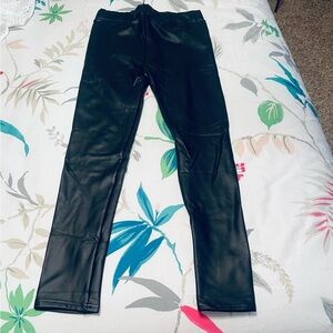 Black Faux Leather Leggings